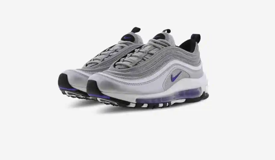 Nike Air Max 97 GS Sneaker in metallic silver/black/white/persian violet (Gr. 36 – 40) für 99,99 € inkl. Versand statt 143,90 €