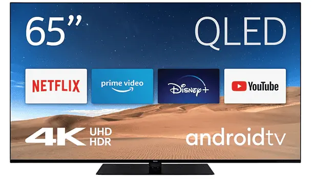 Nokia Smart TV 6500D 65 Zoll Fernseher 164cm Android TV QLED 4K UHD WLAN HDR Triple Tuner D