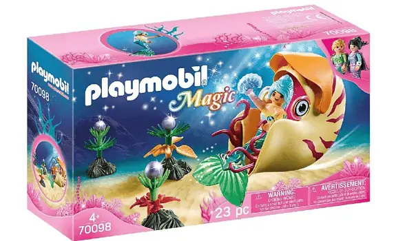 PLAYMOBIL 70098 Meerjungfrau mit Schneckengondel  Amazon.de  Spielzeug