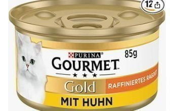 PURINA GOURMET Gold Raffiniertes Ragout Katzenfutter nass mit Huhn 12er Pack 12 x 85g Amazon de Haustier