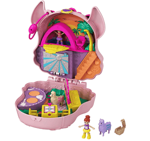 Polly Pocket Gkj50 Lama Musikparty Schatulle Bühne Drehbare Tanzfläche Imbissstände Tische Pi