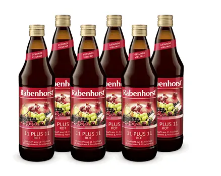 Rabenhorst Saft 11 plus 11 rot 6er Pack 6 x 700 ml   Amazon.de  Lebensmittel Getränke