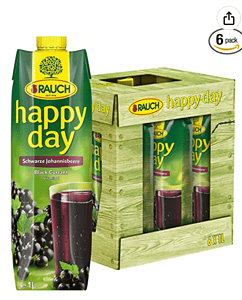 Rauch Happy Day Schw. Johannisbeere 6Er Pack 6 X 1 L Amazon.de Lebensmittel Getränke