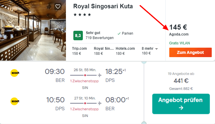 Royal Singosari Kuta 20.09. — 02.10.