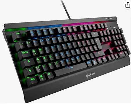 Sharkoon SKILLER MECH SGK3, Gaming-Tastatur, schwarz für 39,99 € inkl. Prime-Versand (statt 58,00 €)