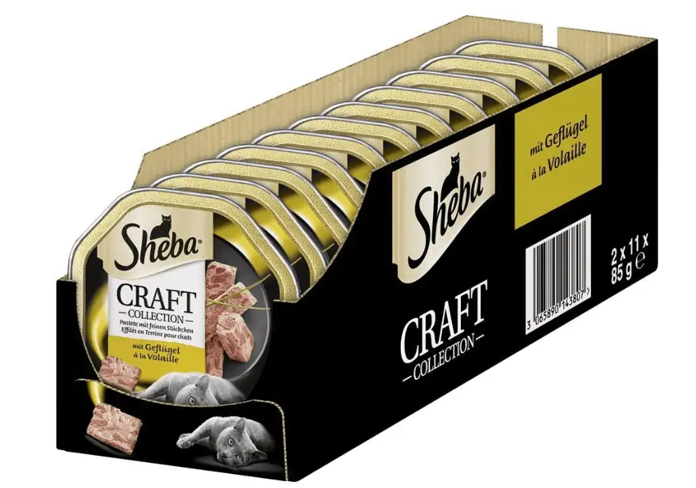 Sheba Katzenfutter Nassfutter Craft Collection 22x85g ab 8,71 € inkl. Prime-Versand (statt 15,95 €)