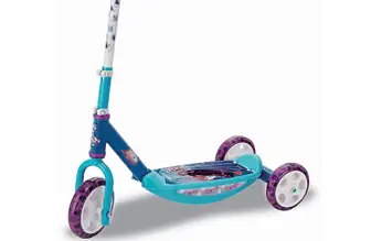 Smoby Die Eiskoenigin Roller 3 Raedriger Scooter hoehenverstellbaren Lenker stabiler Metallrahmen