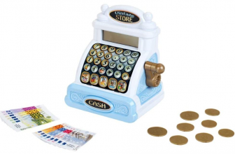 Theo Klein 9309 Vintage Kasse   Nostalgische Registrierkasse mit charmanten Soundmodulen   Taschenre