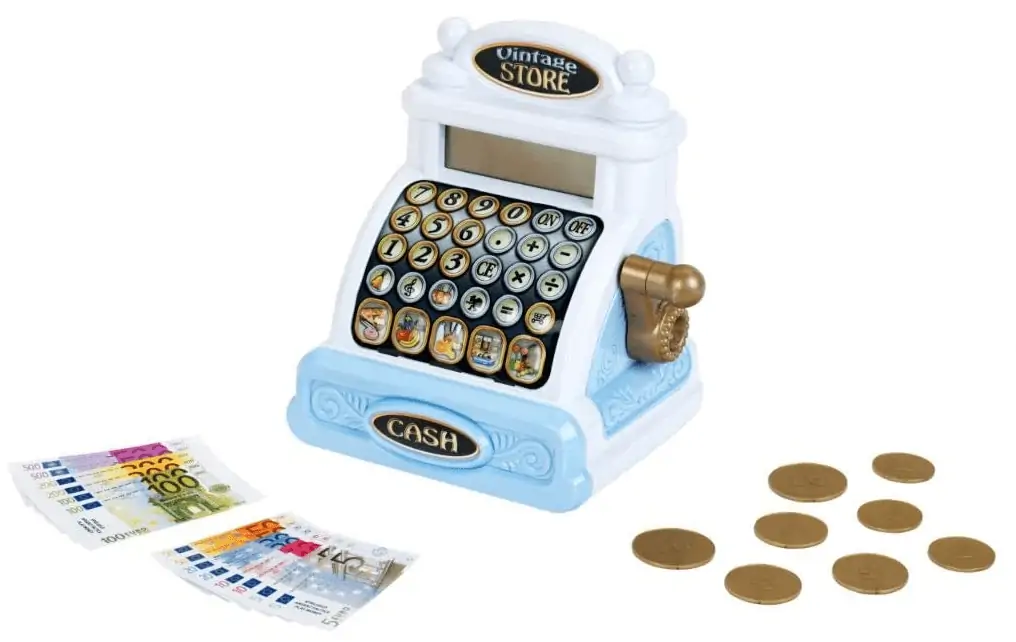 Theo Klein 9309 Vintage Kasse | Nostalgische Registrierkasse mit charmanten Soundmodulen für 20,94 € inkl. Prime-Versand (statt 38,44 €)
