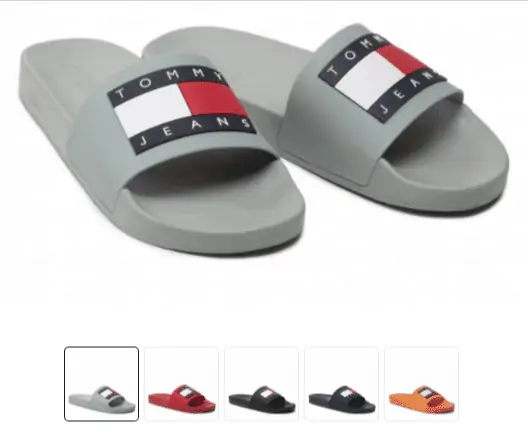 Tommy Jeans Mens Flag Pool Slide Pantoletten (5 Farben, Gr. 40 bis 46) ab 30,00 € inkl. Versand