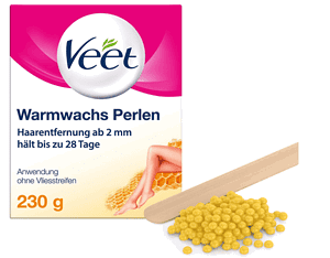 Veet Warmwachsperlen Mit Bienenwachs Fuer Elektrische Wachsgeraete Oder Im Wasserbad – Einfache Dosier