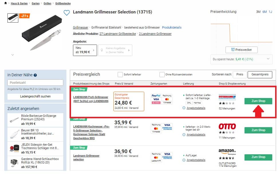 Landmann Grillmesser Selection 13715 222