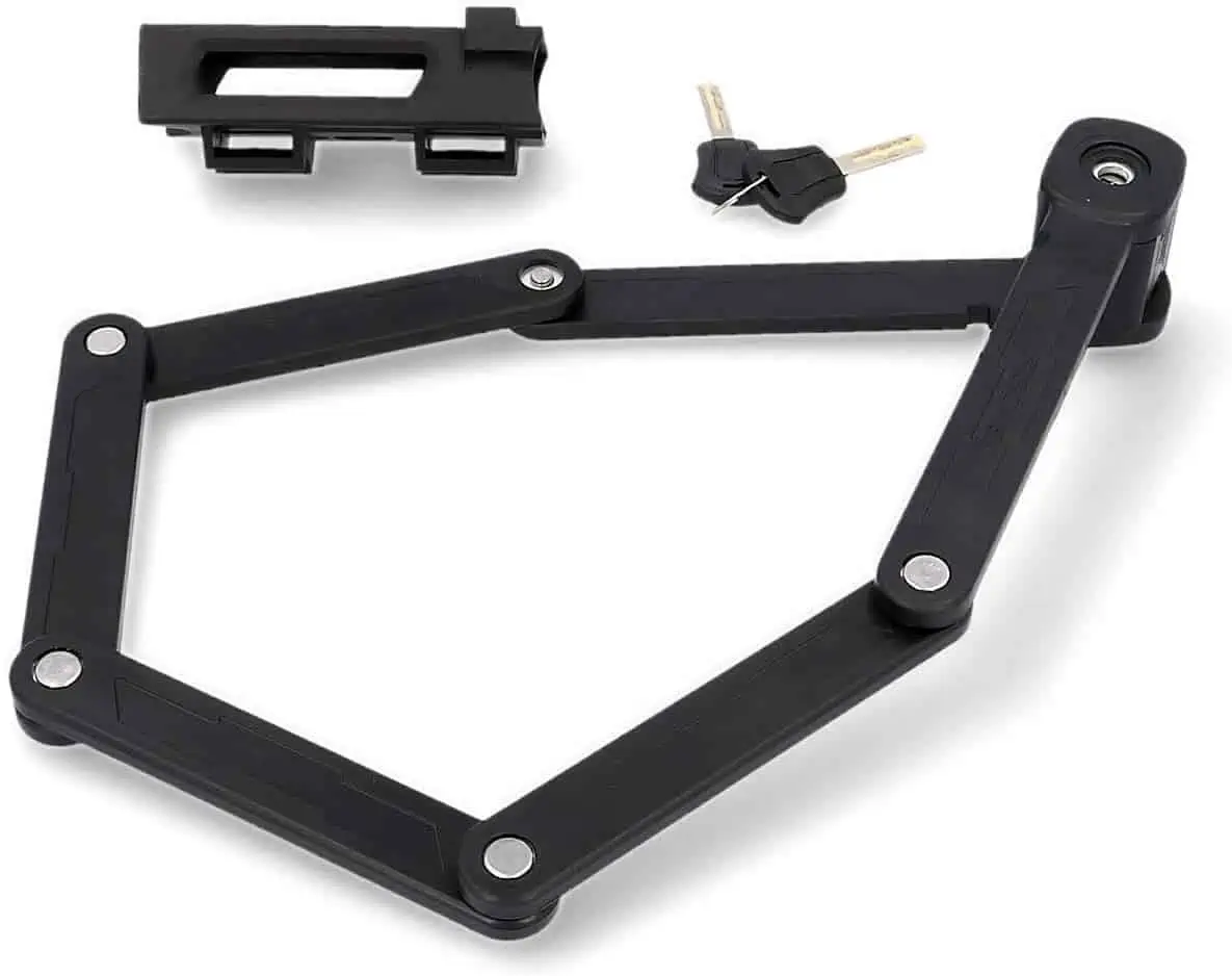 FISCHER Faltschloss inkl Halterung und 2 Sicherheitsschlüssel für 10,99 € [Prime] statt 20€