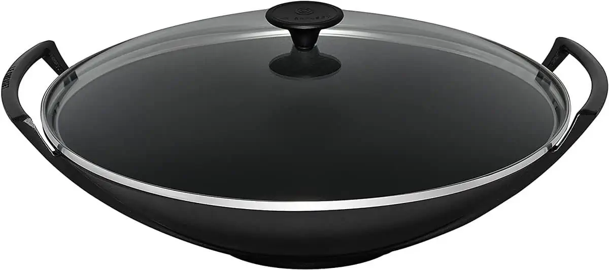 Le Creuset Gusseisen-Wok mit Glasdeckel (36 cm) für 154,53 € inkl. Versand statt 192,50 €