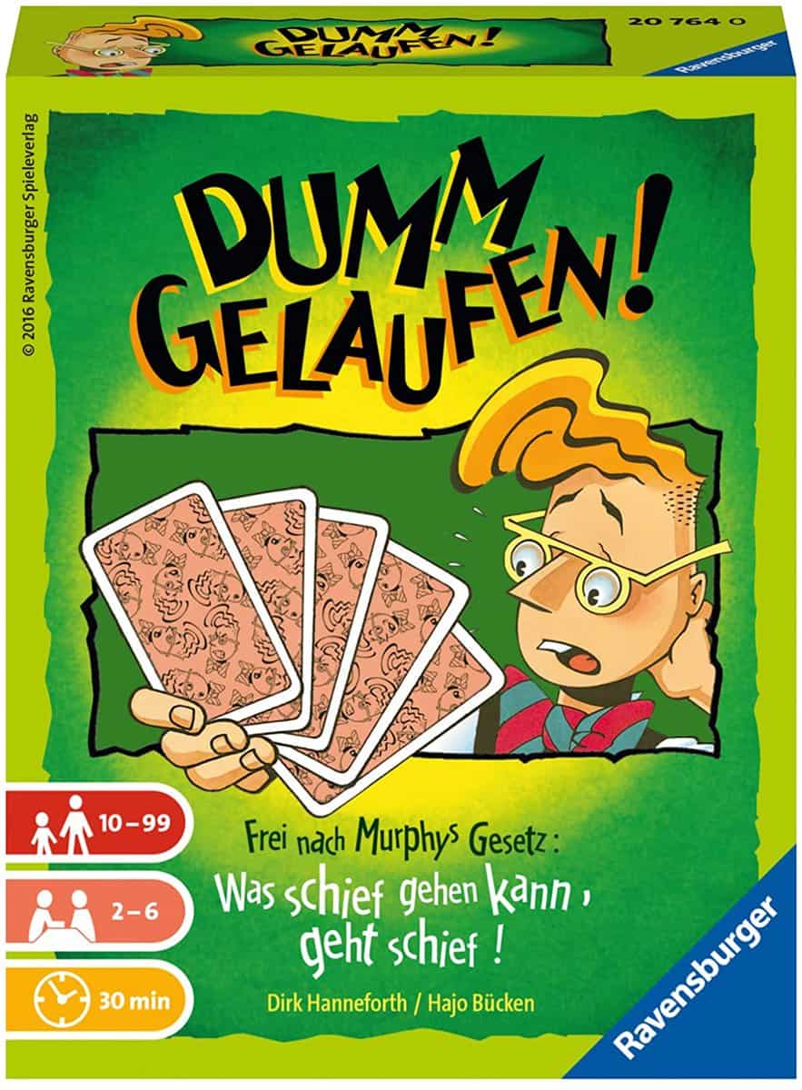 Ravensburger 20764 - Dumm Gelaufen! Kartenspiel (Für 2-6 Spieler ) 