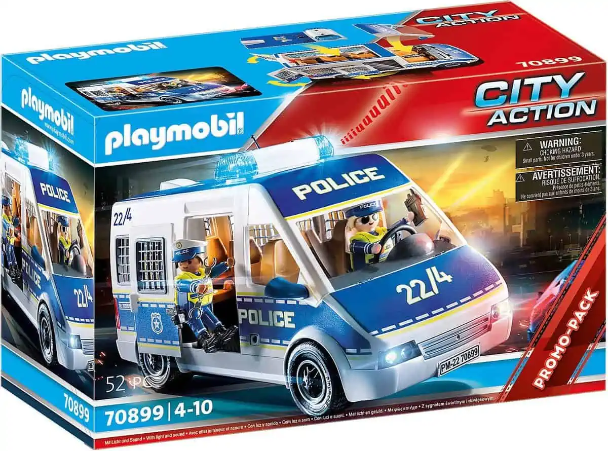 PLAYMOBIL City Action 70899 Polizei-Mannschaftswagen für 12,03 € [Prime] statt 21,98 €