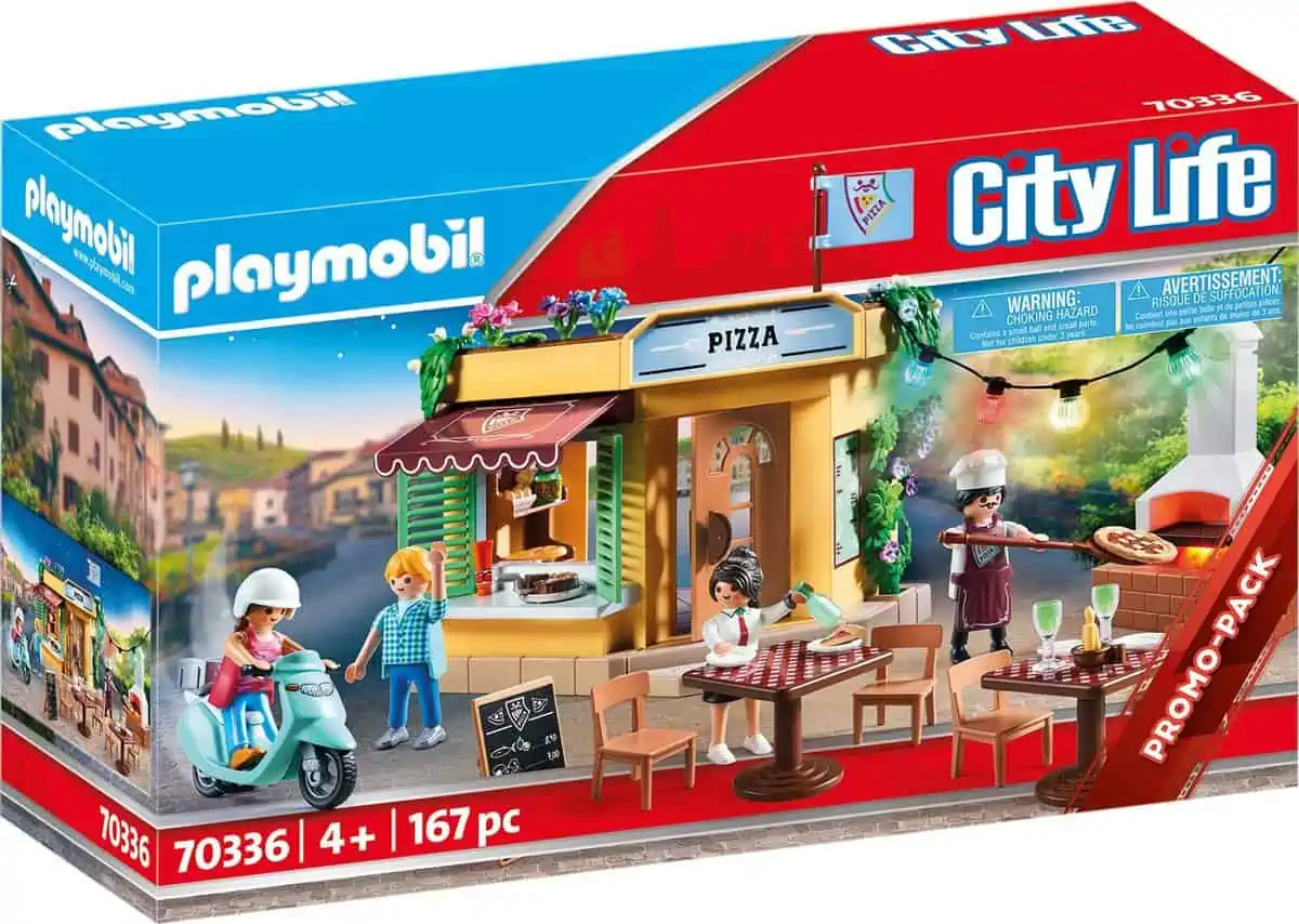 PLAYMOBIL City Life 70336 Pizzeria mit Gartenrestaurant für 24,99 € [Prime] statt 30,94 €