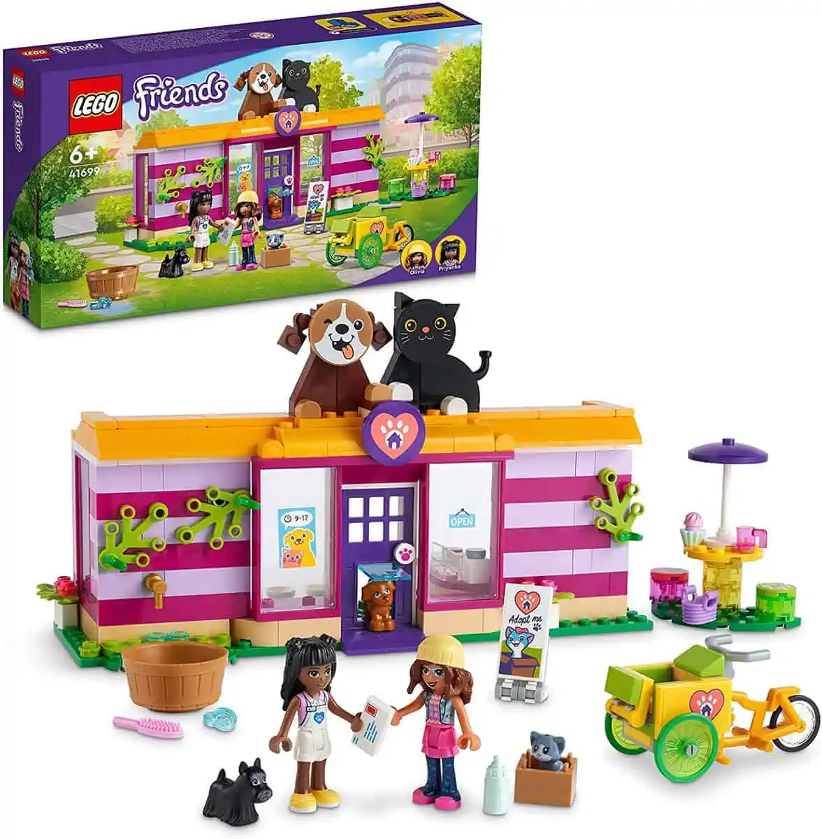 LEGO Friends 41699 Tieradoptionscafé für 17,13 € [Prime] statt 21,90 €