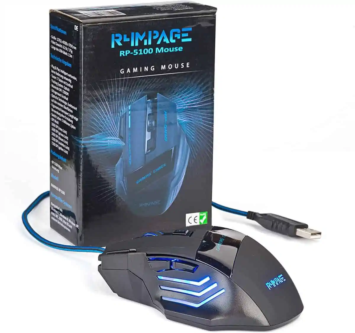 R4MPAGE RP-5100 Gaming Maus für 4,99 € [Prime] statt 9,99 €
