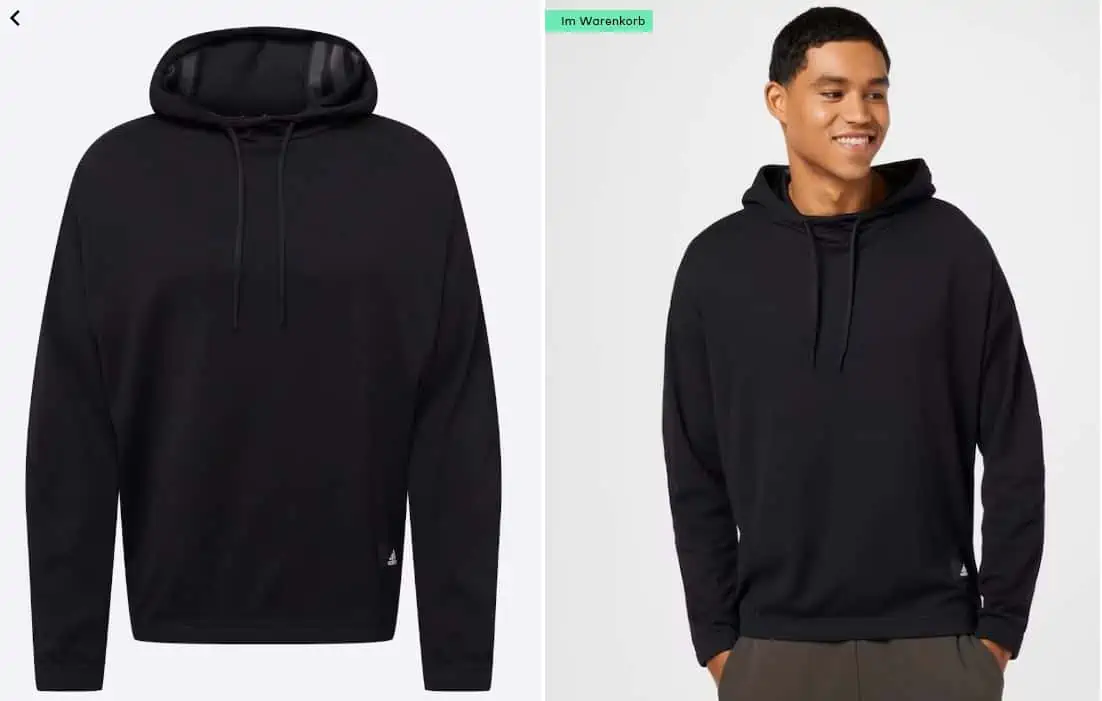 ADIDAS PERFORMANCE Hoodie Hoody Sportsweatshirt (53% Baumwolle 47% rec. Polyester, Gr. S-XL) für 26,18 € inkl. Versand statt 39,94 €