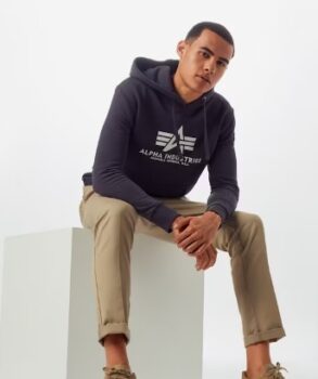 ALPHA INDUSTRIES Sweatshirt in Dunkelgrau ABOUT YOU