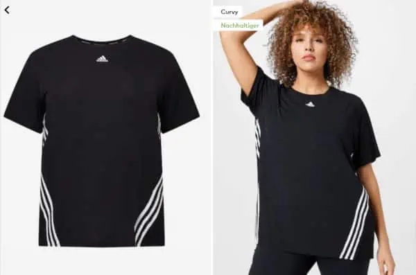 Adidas Icons 3 Stripes Damen Funktionsshirt (50/52 + 54/56) für 23,90 € inkl. Versand (statt 30,48 €)