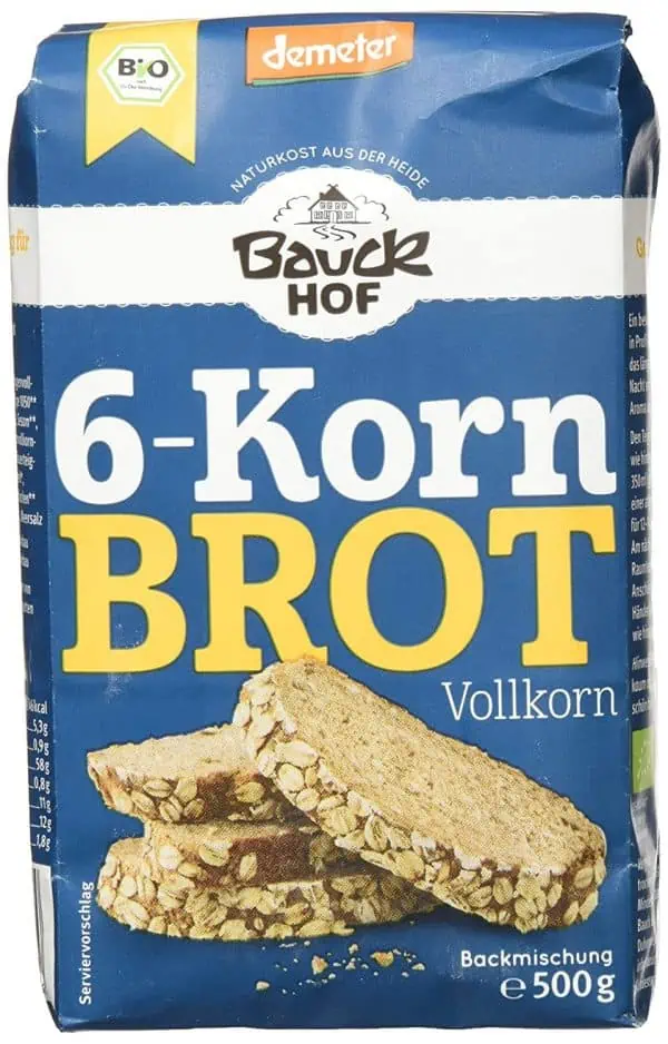 Bauckhof 6-Korn-Brot Vollkorn Demeter 6er Pack (6 x 500 g) ab 10,75 € inkl. Prime-Versand