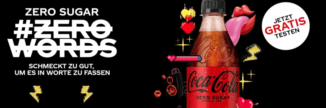 Coca Cola Zero Sugar 05l gratis testen