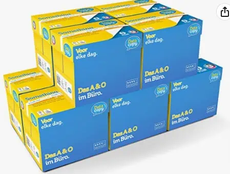Fehler? Data Copy Premium Kopierpapier, 80g/m², A4 [50 Packungen, 25000 Blatt] für 26,76 € (Prime)