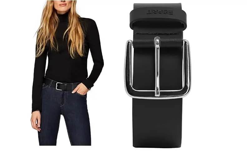 ESPRIT (Damen) Gürtel aus Leder (Gr. 75 bis 100) für 8,99 € [Prime] statt 20,24 €