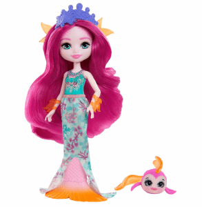 Enchantimals Gyj02 Maura Mermaid Puppe Glide Tierfreundin Figur Puppe 152 Cm Mit Abnehmbarem