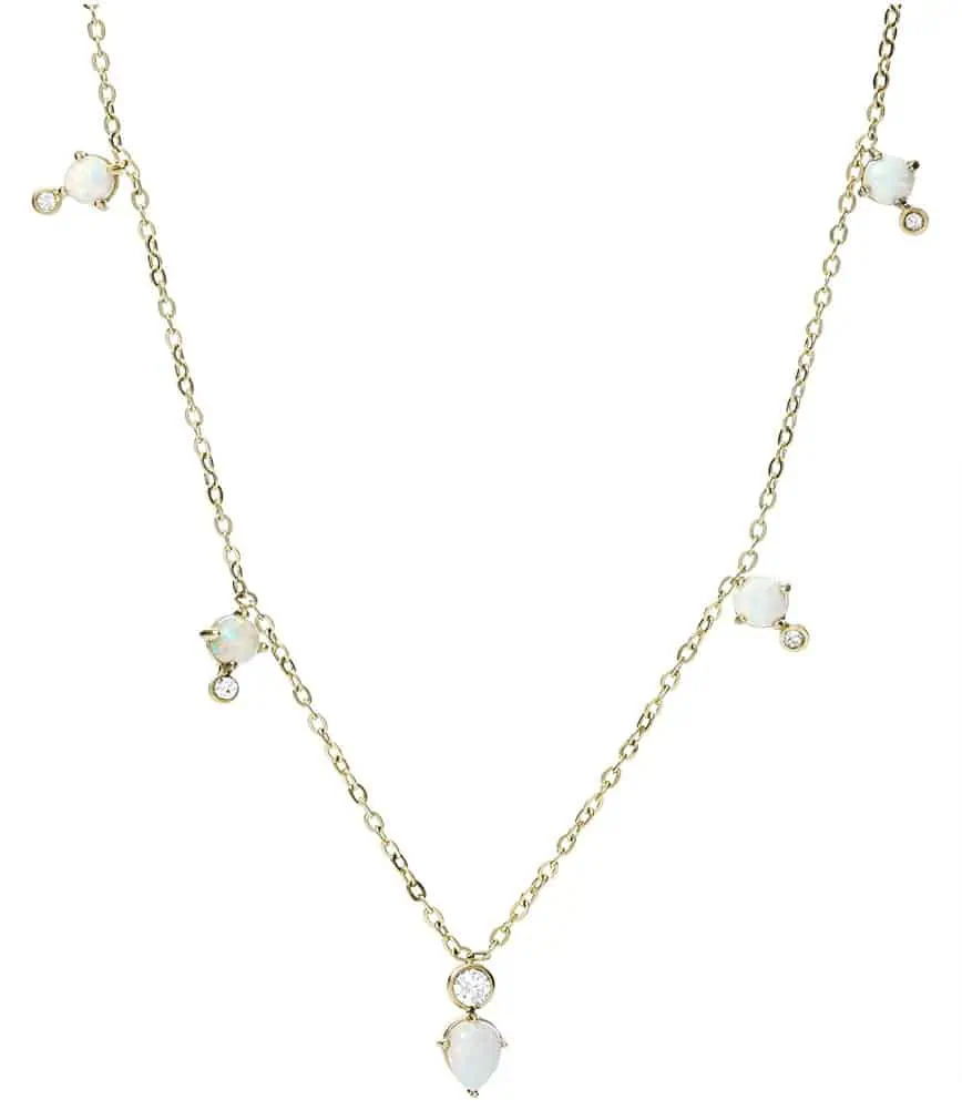Fossil Damenkette Val Celestial Opal weiß, JF03880710 für 27,00 € inkl. Prime-Versand (statt 41,25 €)