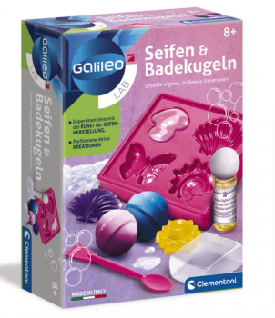 Galileo Lab – Seifen und Badekugeln Spielzeug für Kinder ab 8 Jahren bunte Seifen sprudelnde Bad