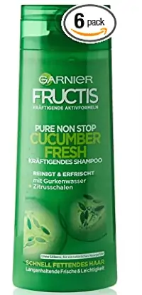 Garnier erfrischendes und kräftigendes Shampoo gegen fettiges Haar, Mit Gurkenwasser und Zitronenschale 6x250ml ab 10,69 € inkl. Prime-Versand (statt 14,94 €)