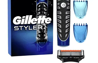 Gillette 4in1 Praezisions Styler mit Barttrimmer Rasierer Rasierklinge 3 Kammaufsaetze Vatertag