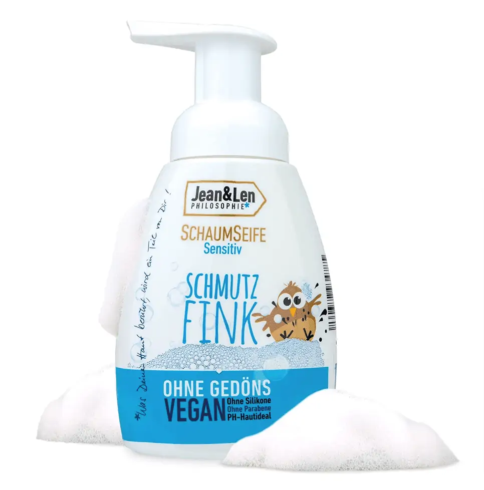 Jean & Len Schaumseife sensitiv Schmutzfink 6×250 ml, 6er Pack für 7,09 € inkl. Prime-Versand (statt 17,70 €)