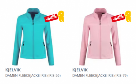 KJELVIK Damen Fleecejacke Iris e1654534566910