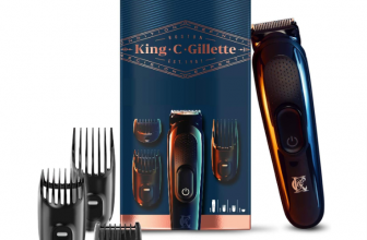 King C. Gillette Barttrimmer Herren Trimmer 3 Kammaufsaetze langlebige Klingen Vatertagsgeschenk