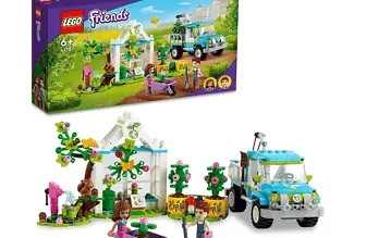 LEGO 41707 Friends Baumpflanzungsfahrzeug Blumengarten Spielzeug für Mädchen und Jungen mit Spielze