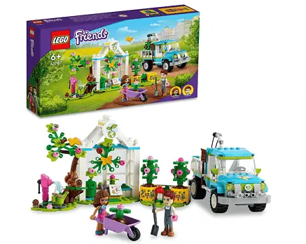 LEGO 41707 Friends Baumpflanzungsfahrzeug Blumengarten Spielzeug für Mädchen und Jungen mit Spielze