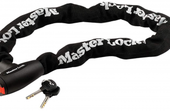 Master Lock 8291EURDPS Kettenschloss Motorrad Schlüssel 1 m Kette Motorcycle Chain Lock Key 1 m Chain Ideal für Motorrad Amazon de Auto Motorrad