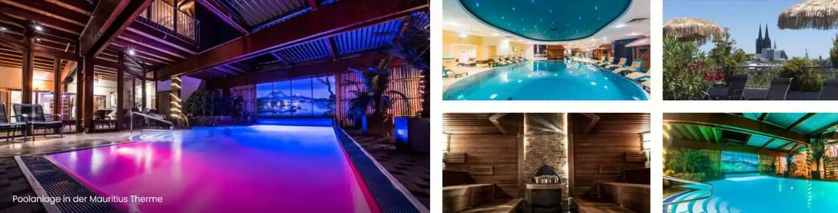 Köln: 1 ÜN im 4* Mauritius Hotel & Therme mit Frühstück & täglichem Eintritt in die 3.500 m² große Therme ab 63€ p.P