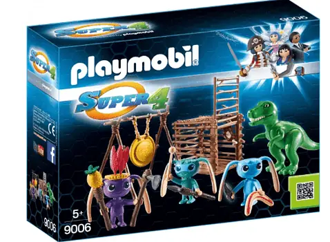 PLAYMOBIL 9006 Alien Krieger mit T Rex Falle Spiele Max