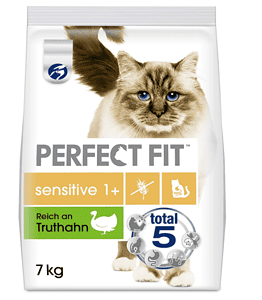 Perfect Fit Sensitive 1 – Trockenfutter Fuer Erwachsene Sensible Katzen Ab 1 Jahr – Reich An Trutha