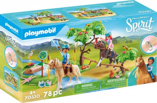 Playmobil 70330 DreamWorks Spirit Herausforderung am Fluss mit PRU und Chica Linda e1656061986717