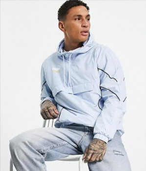 Puma – Iconic King – Anorakjacke in Blau ASOS