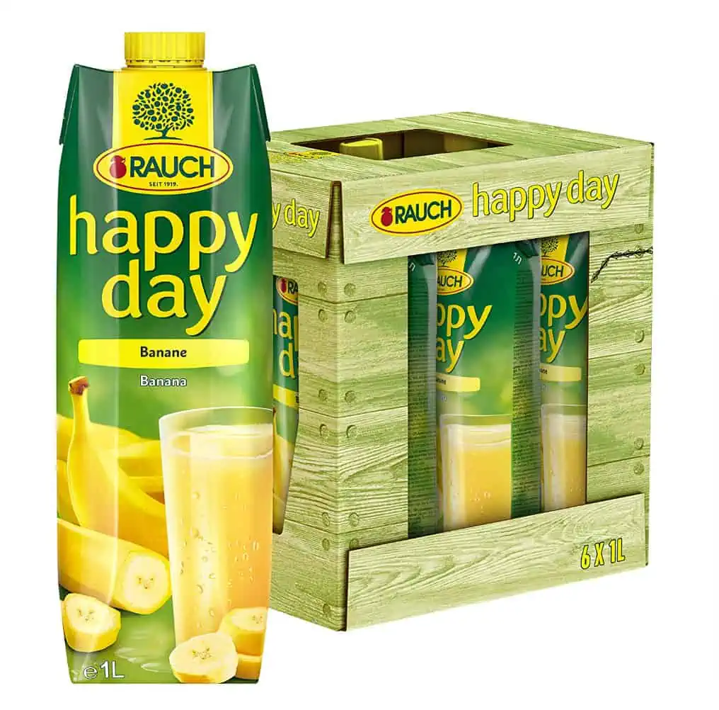 Rauch Happy Day Banane, 6er Pack (6 x 1 l) ab 6,72 € inkl. Prime-Versand (statt 11,70 €)