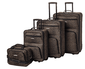 Rockland Jungle Softside Gepäck Set Leopard 4 Piece Set 14 29 24 28 Jungle Softside Gepäck Set