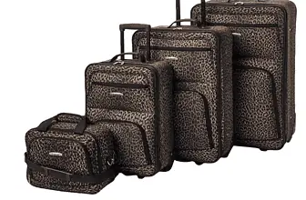 Rockland Jungle Softside Gepäck Set Leopard 4 Piece Set 14 29 24 28 Jungle Softside Gepäck Set