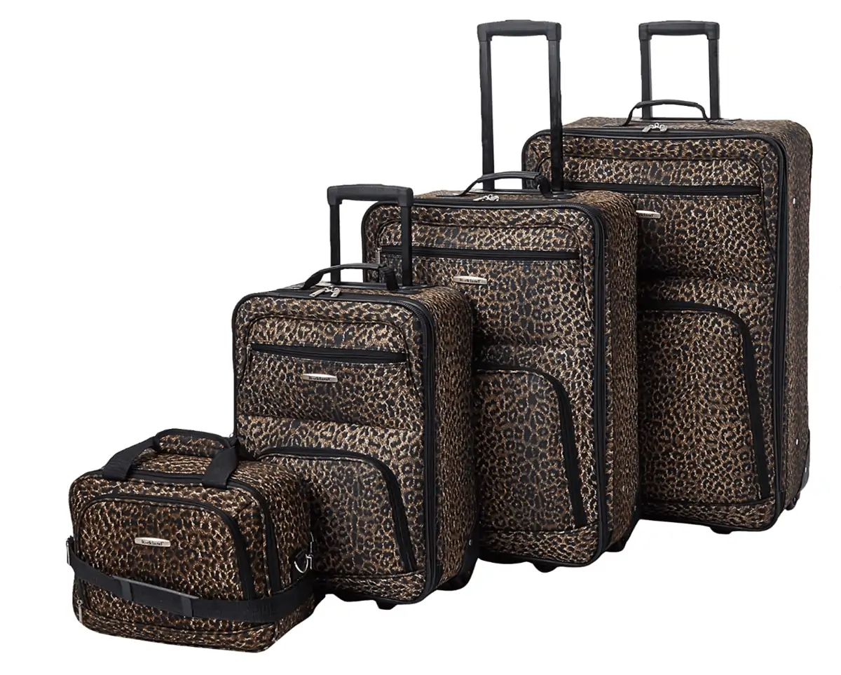 Rockland Jungle Softside Gepäck-Set, Leopard, 4-Piece Set (14/29/24/28)für 89,36 € inkl. Prime-Versand (statt 120,00 €)